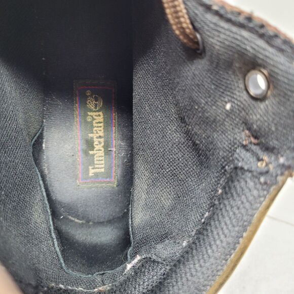 Timberland Boots 9M Brown Leather Waterproof Gorpcore Work Grunge - Picture 8 of 8